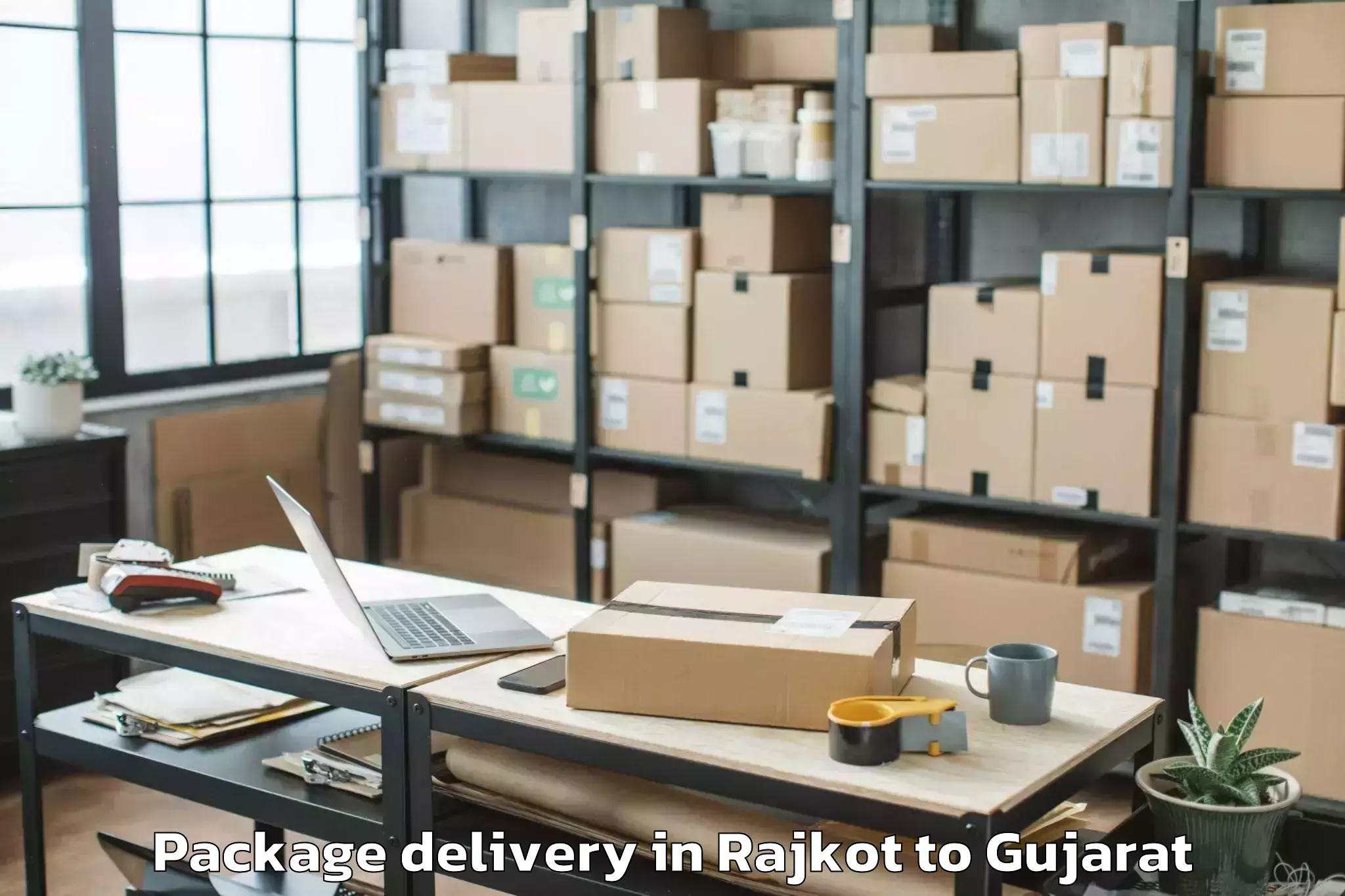 Easy Rajkot to Dhanera Package Delivery Booking